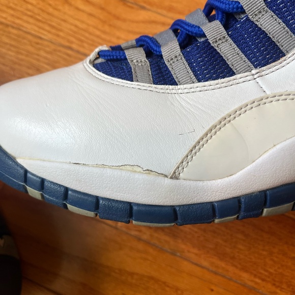 Air Jordan Retro 10 Old Royal Blue/white/Old Royal-Stealth Size 11 - Picture 8 of 11